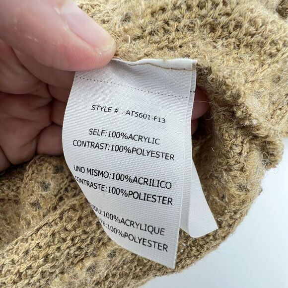 A’reve Anthropologie Beige Knit Sweater With Bows Size Small - Picture 5 of 5
